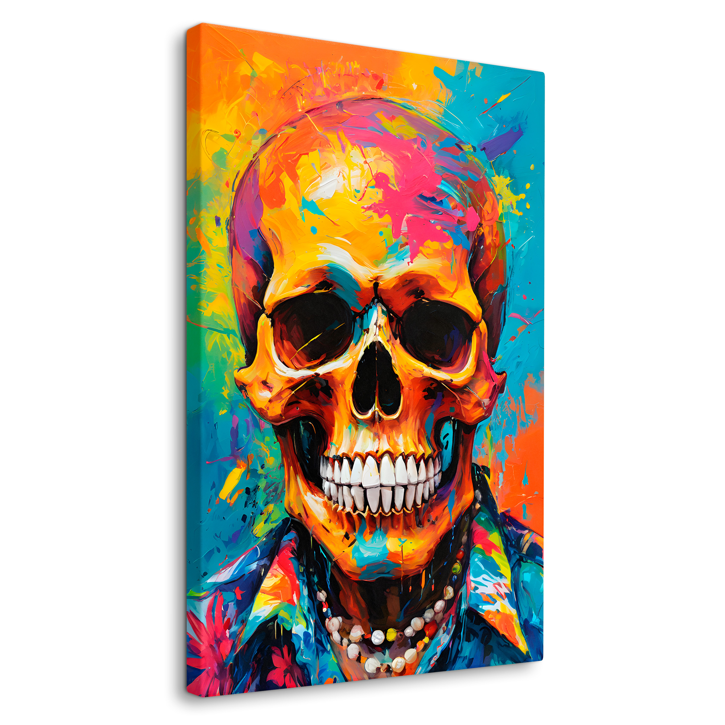 Foto 2 pulgar | Cuadro Decorativo Canvas Calavera Caribeña 60x90