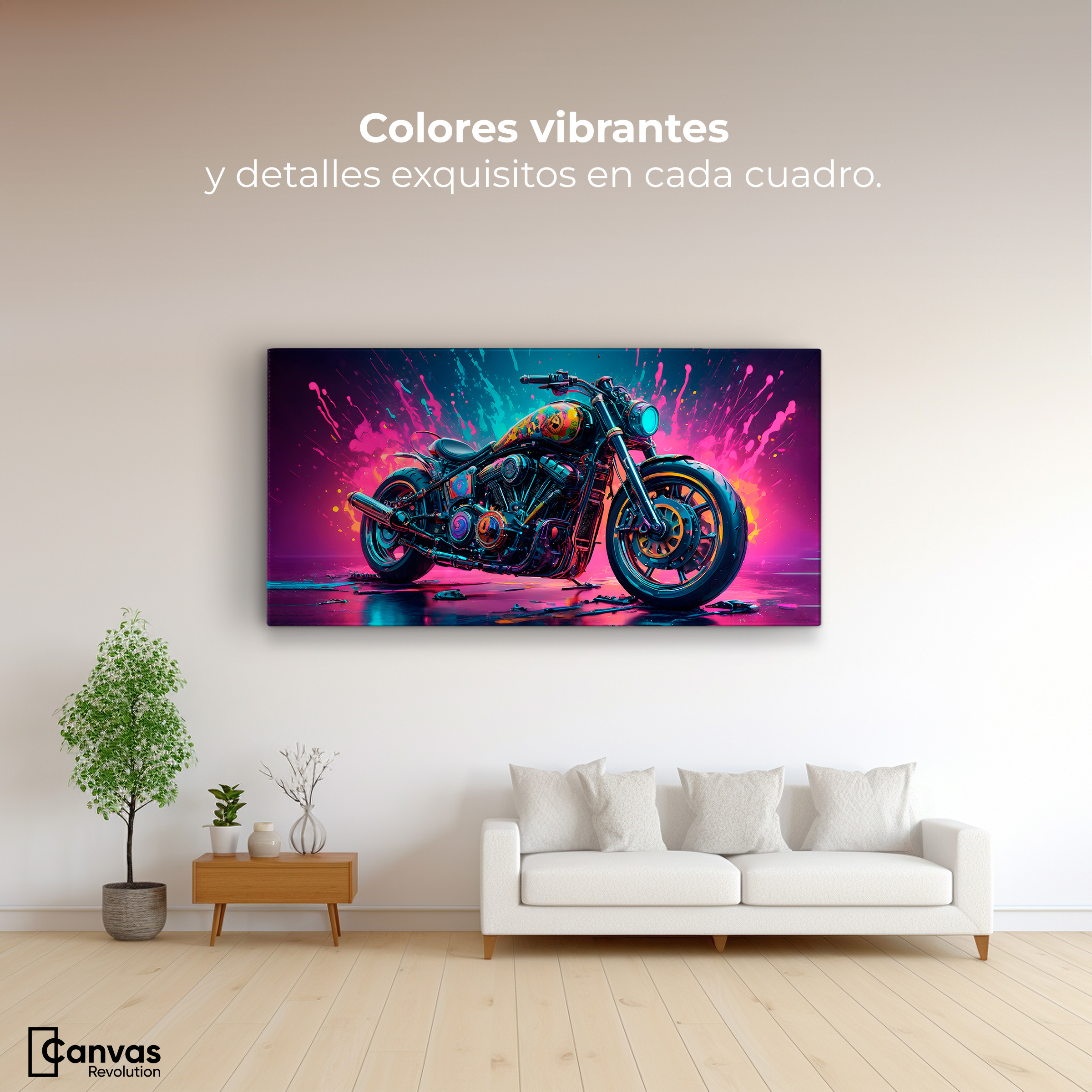 Foto 3 pulgar | Cuadro Decorativo Canvas Sueño Motorizado 120x60