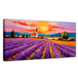 Foto 1 | Cuadro Decorativo Canvas Campo Lavanda Sun 140x70