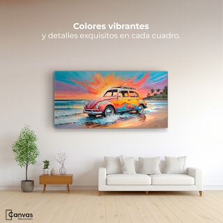 Foto 2 | Cuadro Decorativo Canvas Rodando Verano 140x70