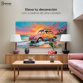 Foto 3 | Cuadro Decorativo Canvas Rodando Verano 140x70
