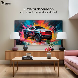 Foto 3 | Cuadro Decorativo Canvas Cyber Colors Truck 140x70