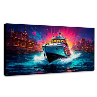 Foto 1 | Cuadro Decorativo Canvas Navegación Nocturna 120x60