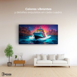 Foto 2 | Cuadro Decorativo Canvas Navegación Nocturna 120x60