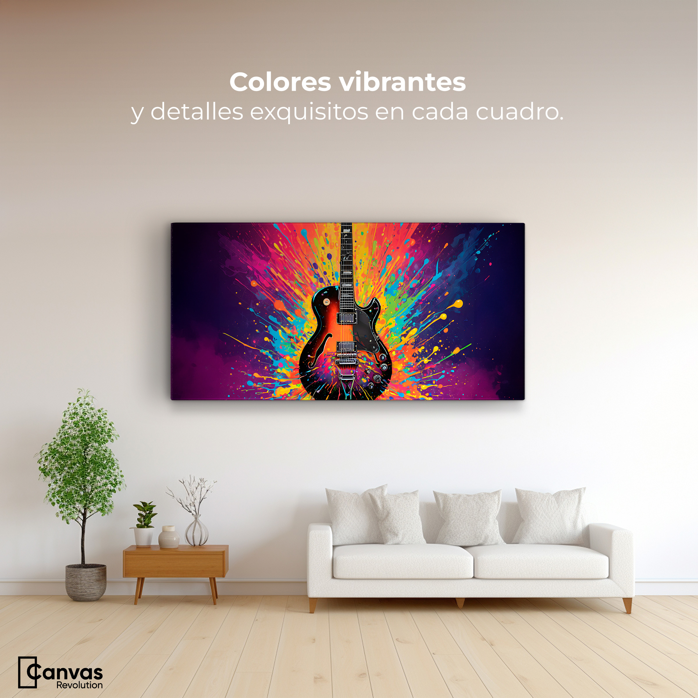 Foto 2 | Cuadro Decorativo Canvas Ritmo Explosivo 120x60