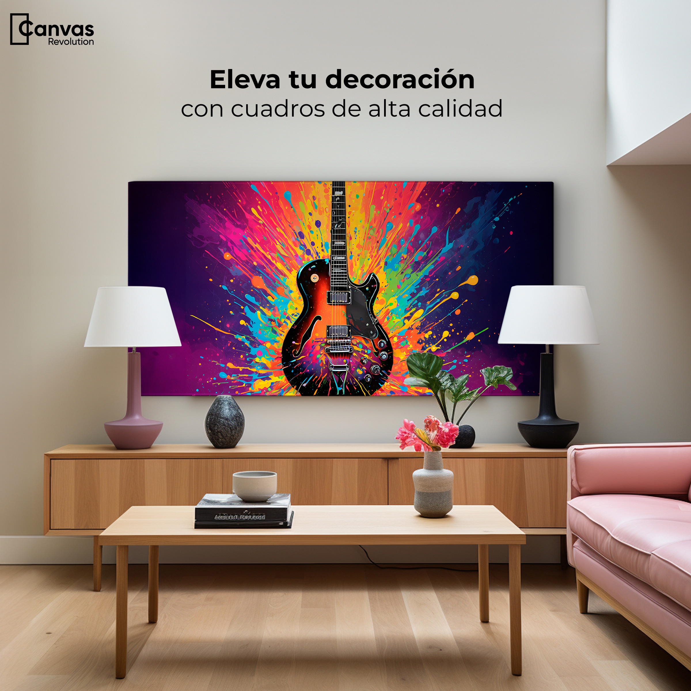Foto 4 pulgar | Cuadro Decorativo Canvas Ritmo Explosivo 120x60