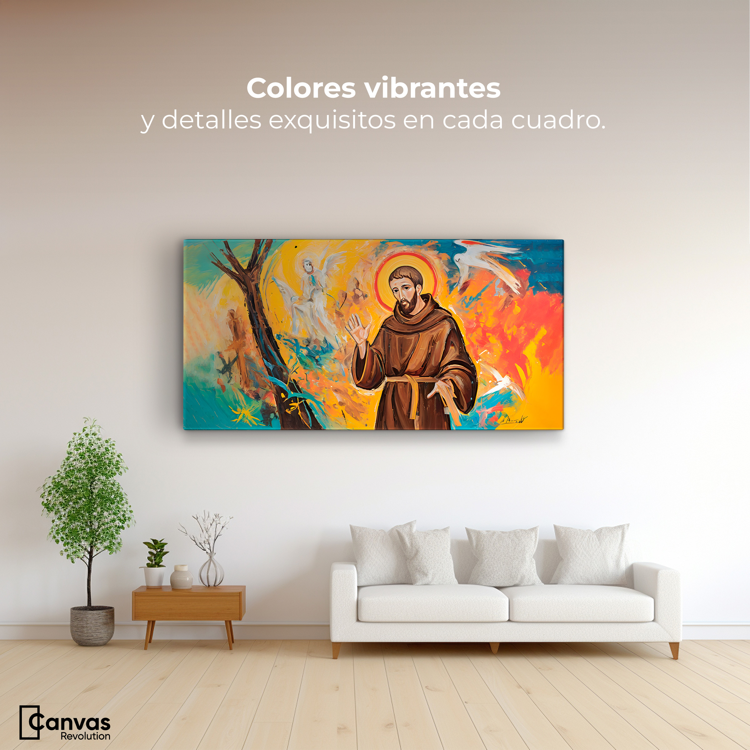 Foto 3 pulgar | Cuadro Decorativo Canvas Divina Inspiración 140x70