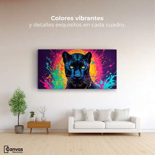Foto 2 | Cuadro Decorativo Canvas Fusión Salvaje 120x60