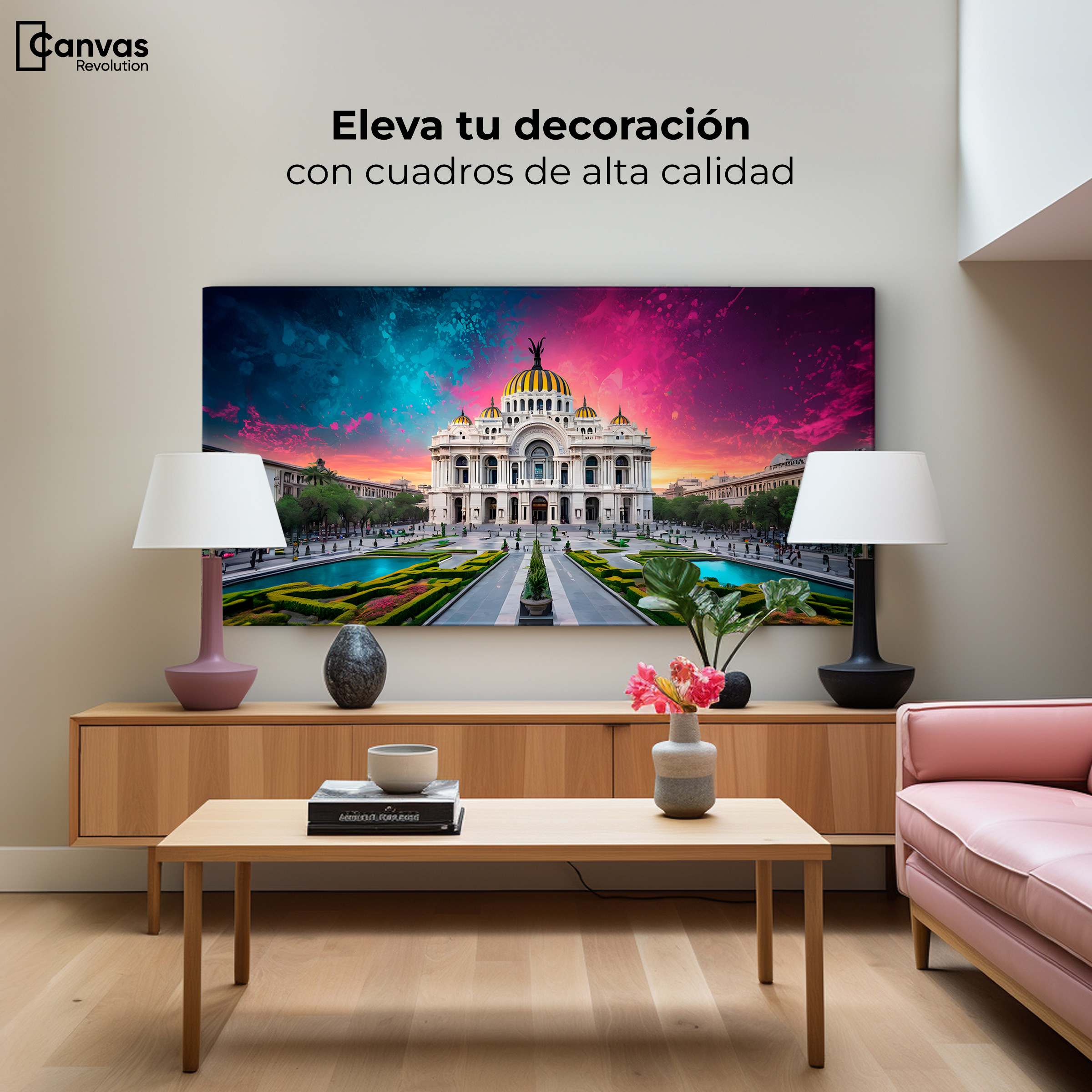 Foto 4 pulgar | Cuadro Decorativo Canvas Cosmos Bellas Artes 120x60