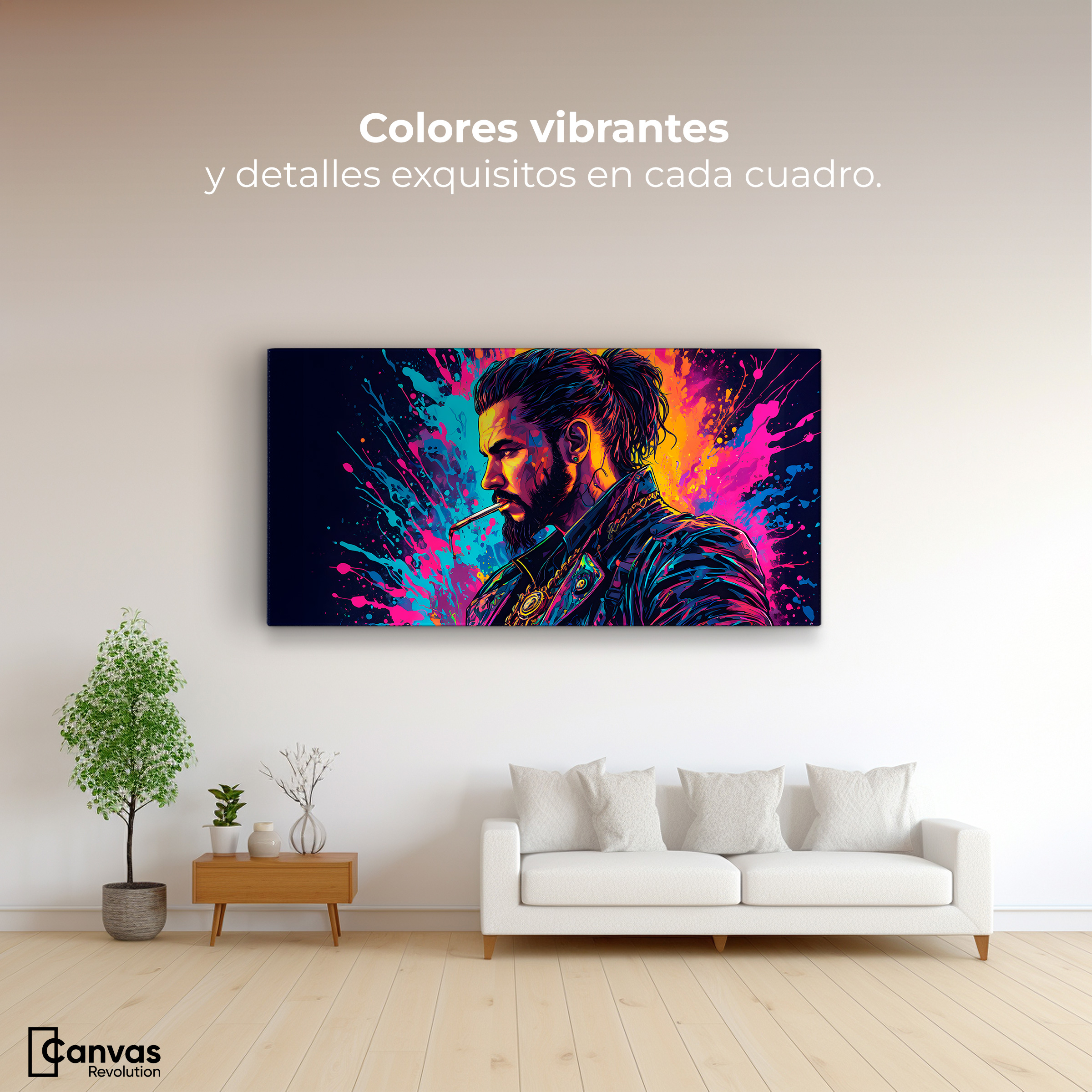 Foto 3 pulgar | Cuadro Decorativo Canvas Vibrante Solitario 120x60