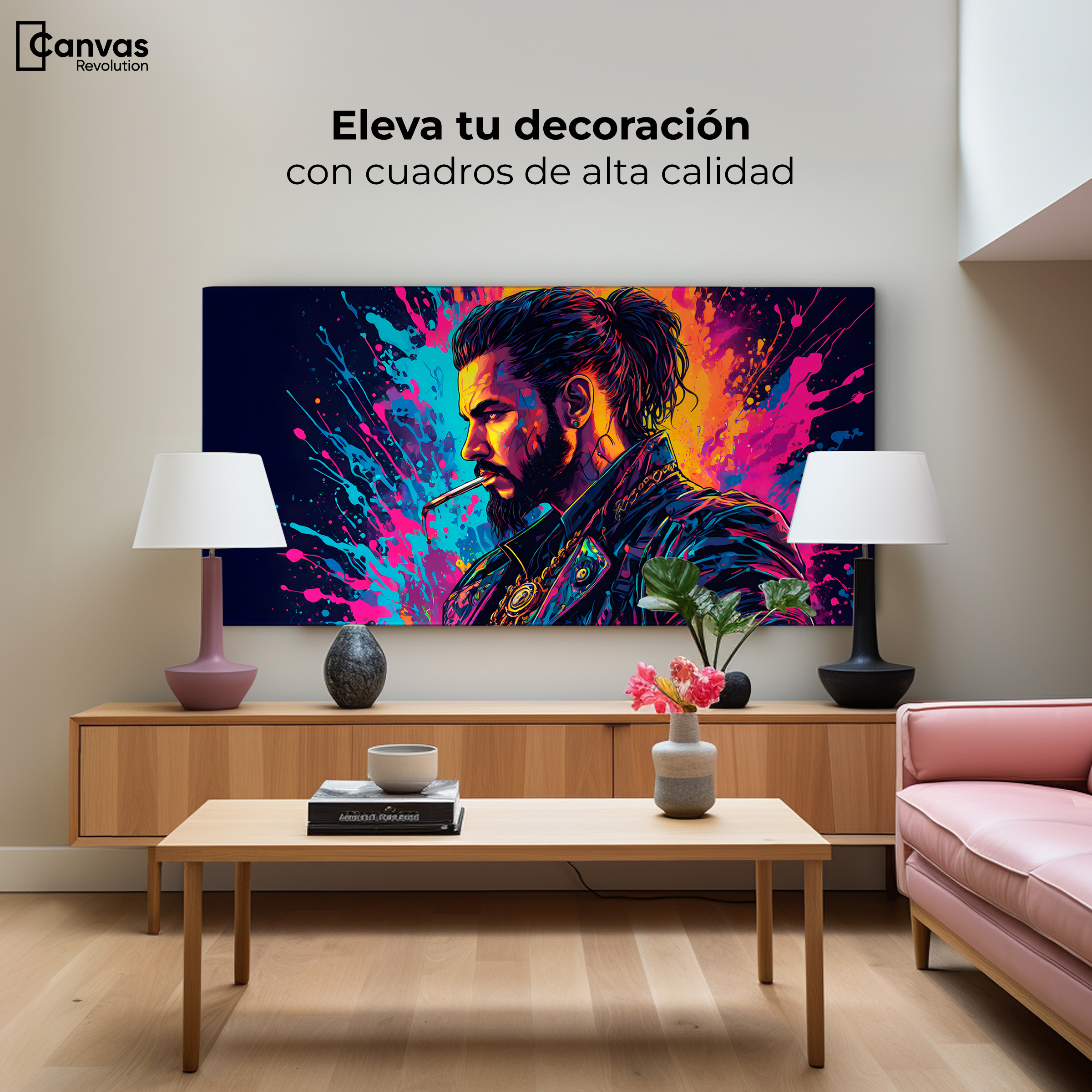 Foto 4 pulgar | Cuadro Decorativo Canvas Vibrante Solitario 120x60