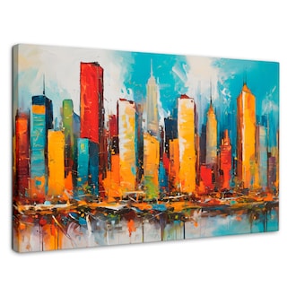 Foto 1 | Cuadro Decorativo Canvas New York Colors 90x60