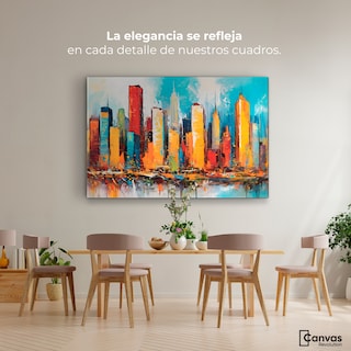 Foto 2 | Cuadro Decorativo Canvas New York Colors 90x60