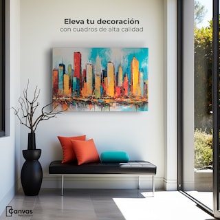 Foto 3 | Cuadro Decorativo Canvas New York Colors 90x60