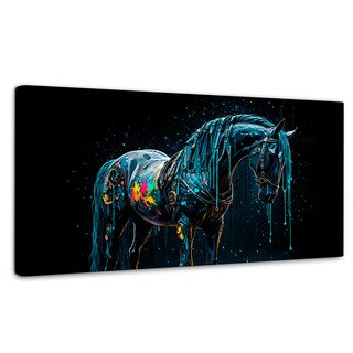 Foto 1 | Cuadro Decorativo Canvas Caballo Fusiones 120x60
