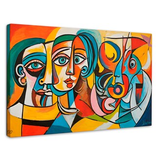 Foto 1 | Cuadro Decorativo Canvas Rostros Modernos 90x60