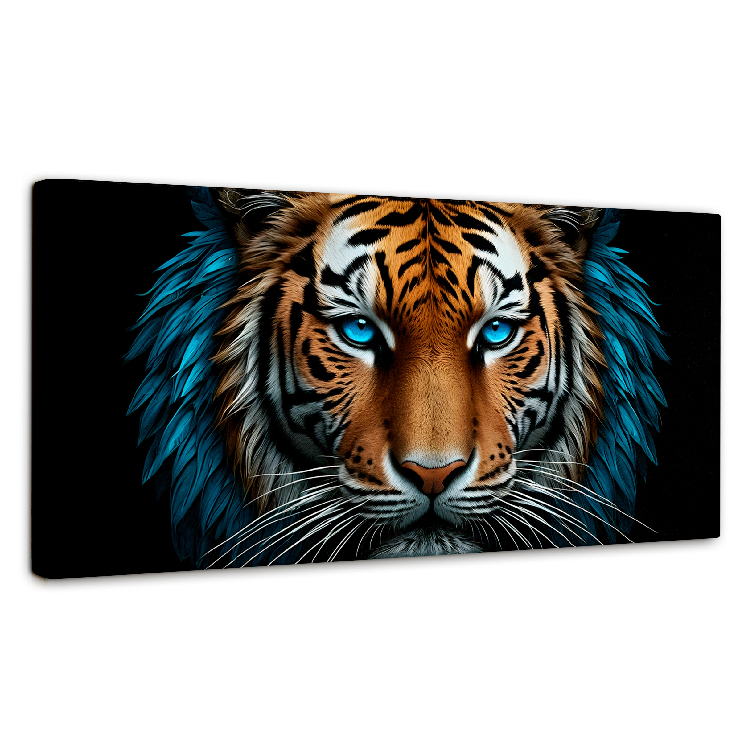 Foto 2 pulgar | Cuadro Decorativo Canvas Mirada Azul Salvaje 120x60