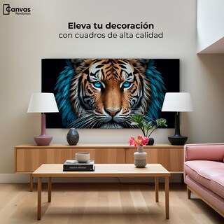 Foto 3 | Cuadro Decorativo Canvas Mirada Azul Salvaje 120x60
