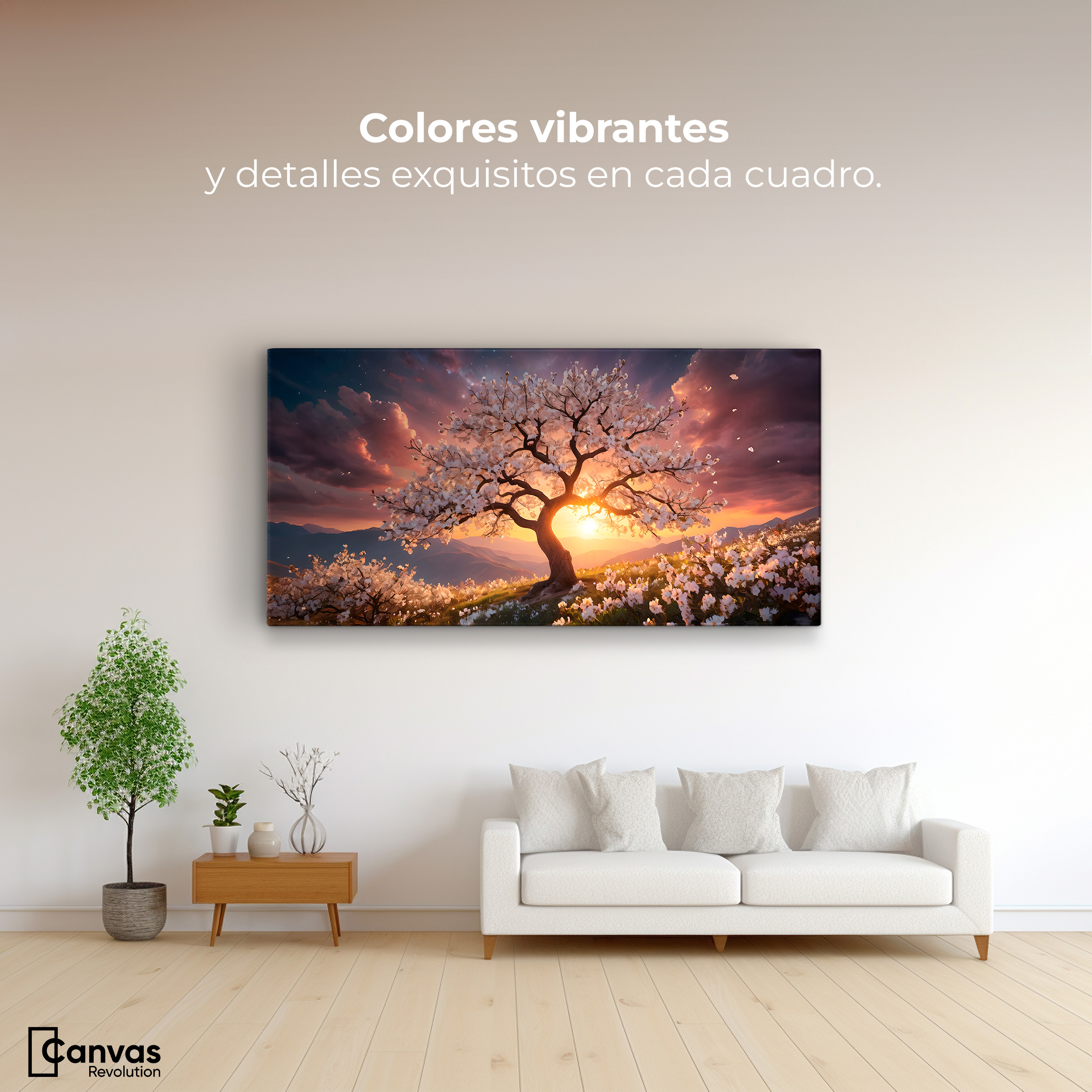 Foto 2 | Cuadro Decorativo Canvas Cálido Resplandor 120x60