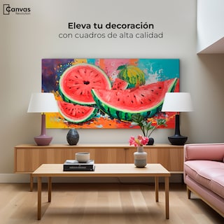 Foto 3 | Cuadro Decorativo Canvas Sandía Armonía 140x70
