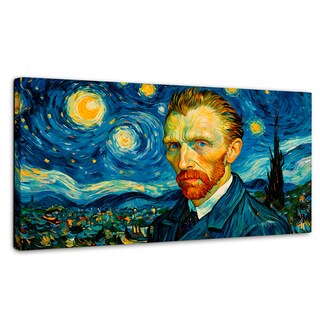 Foto 1 | Cuadro Decorativo Canvas Van Gogh Estrellado 140x70