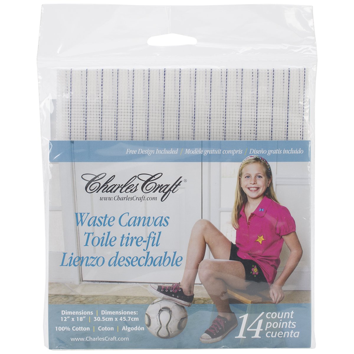Lienzo Desechable Dmc Charles Craft, 14 Unidades, 30 X 45 Cm, Color Natural - Venta Internacional.