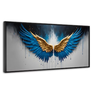 Foto 1 | Cuadro Decorativo Marco Flotante Vuelo Celestial 120x60 Marco Negro