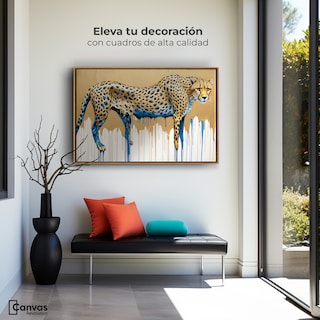 Foto 3 | Cuadro Decorativo Marco Flotante Majestad Derretida 90x60 Marco Madera