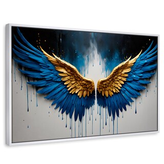 Foto 1 | Cuadro Decorativo Marco Flotante Vuelo Celestial 90x60 Marco Blanco