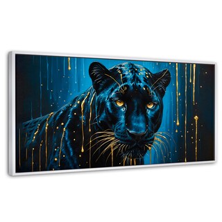 Foto 1 | Cuadro Decorativo Marco Flotante Mirada Nocturna 120x60 Marco Blanco