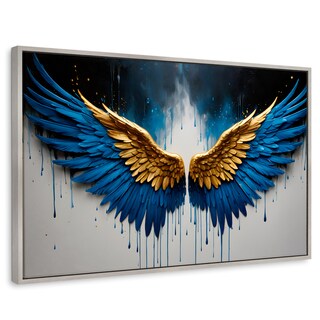 Foto 1 | Cuadro Decorativo Marco Flotante Vuelo Celestial 90x60 Marco Plateado