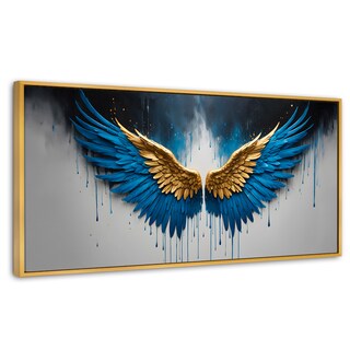 Foto 1 | Cuadro Decorativo Marco Flotante Vuelo Celestial 120x60 Marco Dorado