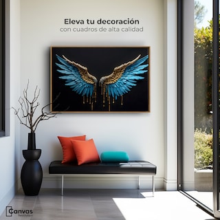 Foto 3 | Cuadro Decorativo Marco Flotante Joyas Celestiales 90x60 Marco Madera