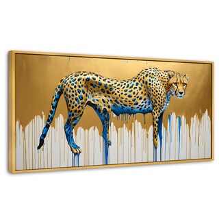 Foto 1 | Cuadro Decorativo Marco Flotante Majestad Derretida 120x60 Marco Dorado
