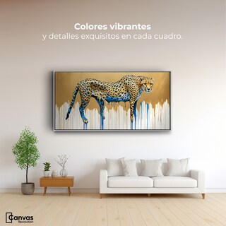 Foto 2 | Cuadro Decorativo Marco Flotante Majestad Derretida 120x60 Marco Blanco