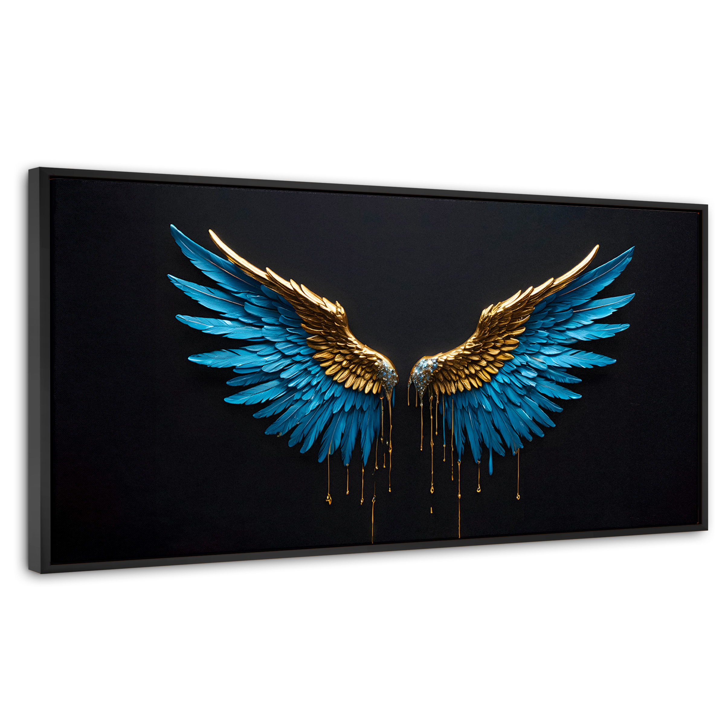 Cuadro Decorativo Marco Flotante Joyas Celestiales 120x60 Marco Negro