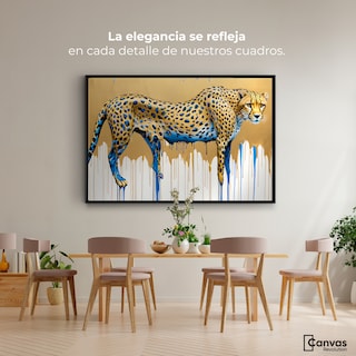 Foto 2 | Cuadro Decorativo Marco Flotante Majestad Derretida 90x60 Marco Negro