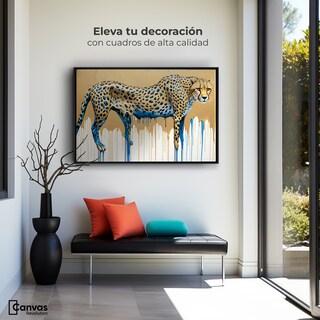 Foto 3 | Cuadro Decorativo Marco Flotante Majestad Derretida 90x60 Marco Negro