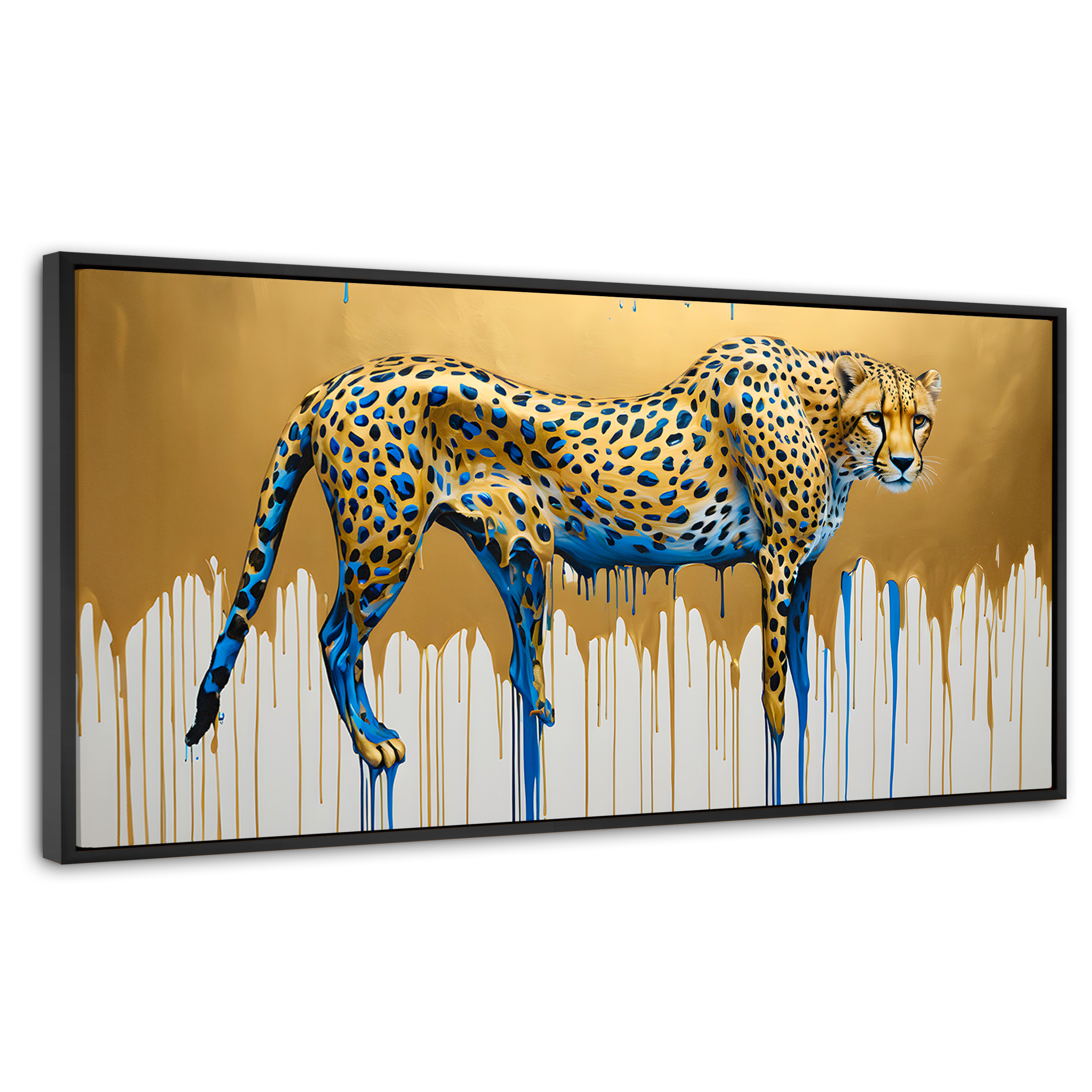 Foto 1 | Cuadro Decorativo Marco Flotante Majestad Derretida 120x60 Marco Negro