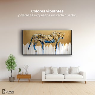 Foto 2 | Cuadro Decorativo Marco Flotante Majestad Derretida 120x60 Marco Negro