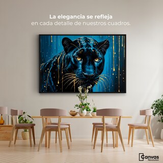 Foto 2 | Cuadro Decorativo Marco Flotante Mirada Nocturna 90x60 Marco Negro