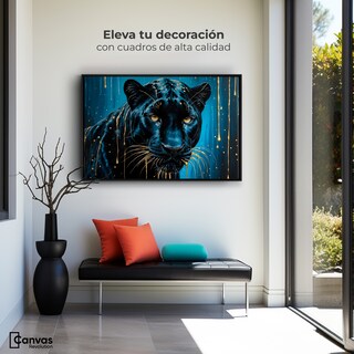 Foto 3 | Cuadro Decorativo Marco Flotante Mirada Nocturna 90x60 Marco Negro