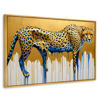 Foto 1 | Cuadro Decorativo Marco Flotante Majestad Derretida 90x60 Marco Dorado