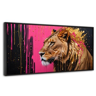 Foto 1 | Cuadro Decorativo Marco Flotante Melena Majestuosa 120x60 Marco Negro