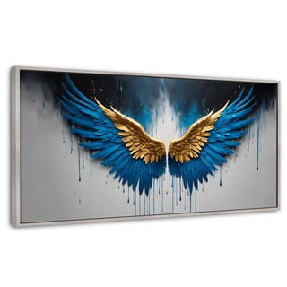 Foto 1 | Cuadro Decorativo Marco Flotante Vuelo Celestial 120x60 Marco Plateado
