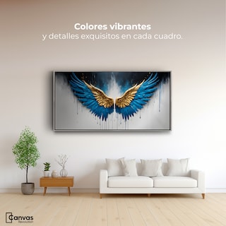 Foto 2 | Cuadro Decorativo Marco Flotante Vuelo Celestial 120x60 Marco Plateado