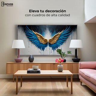 Foto 3 | Cuadro Decorativo Marco Flotante Vuelo Celestial 120x60 Marco Plateado