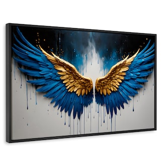 Foto 1 | Cuadro Decorativo Marco Flotante Vuelo Celestial 90x60 Marco Negro
