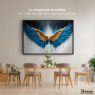Foto 2 | Cuadro Decorativo Marco Flotante Vuelo Celestial 90x60 Marco Negro
