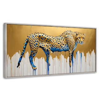Foto 1 | Cuadro Decorativo Marco Flotante Majestad Derretida 120x60 Marco Plateado